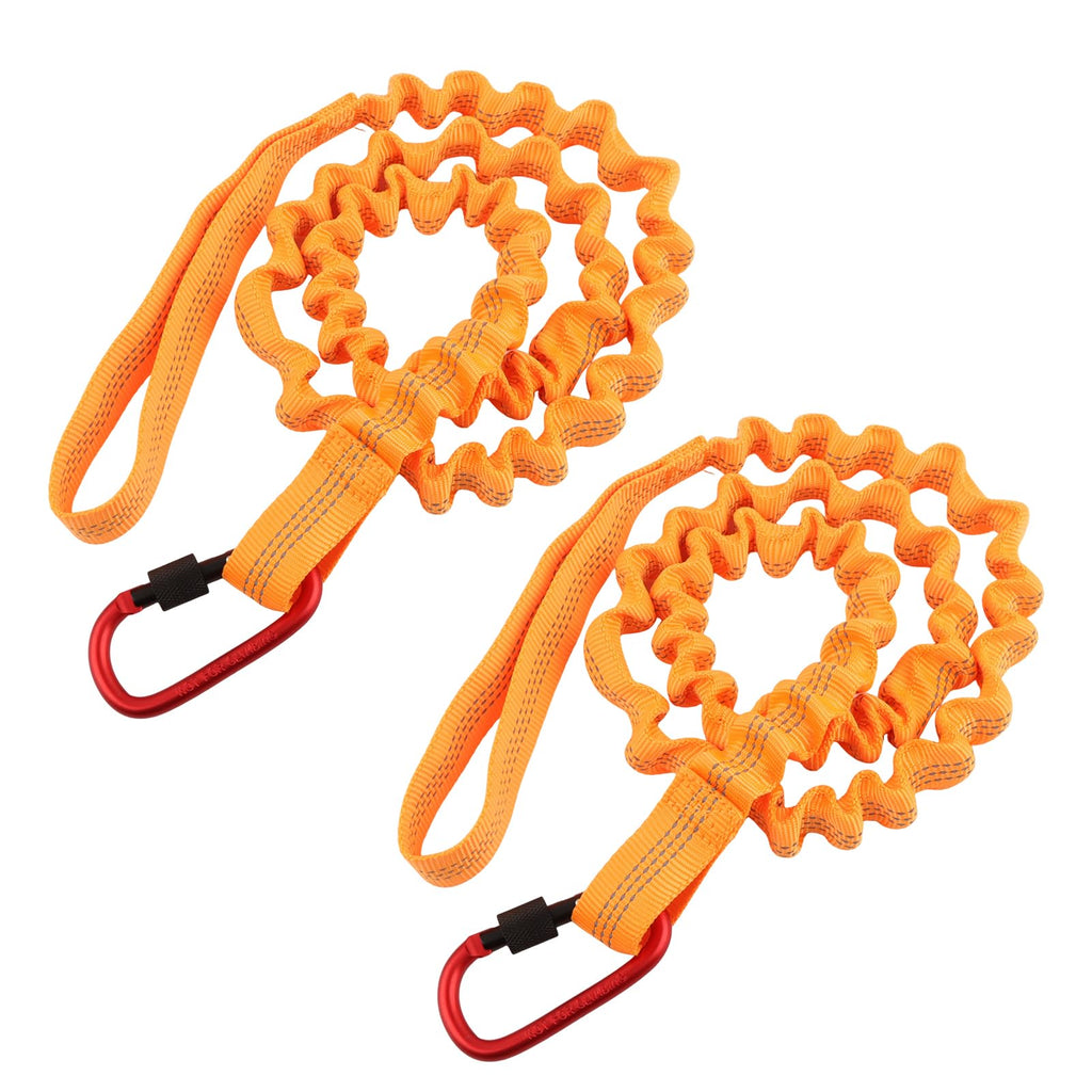Stretchable Kayak Paddle Leash with Locking Carabiner P42502