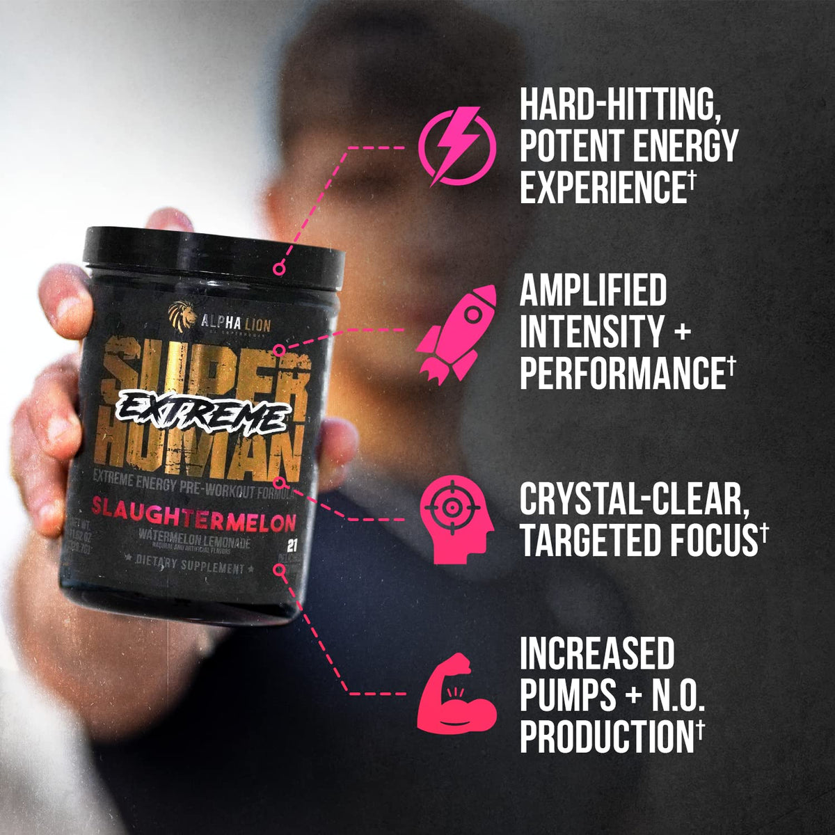 High Stim Pre Workout Powder with Beta Alanine & Caffeine (21 Servings) E676
