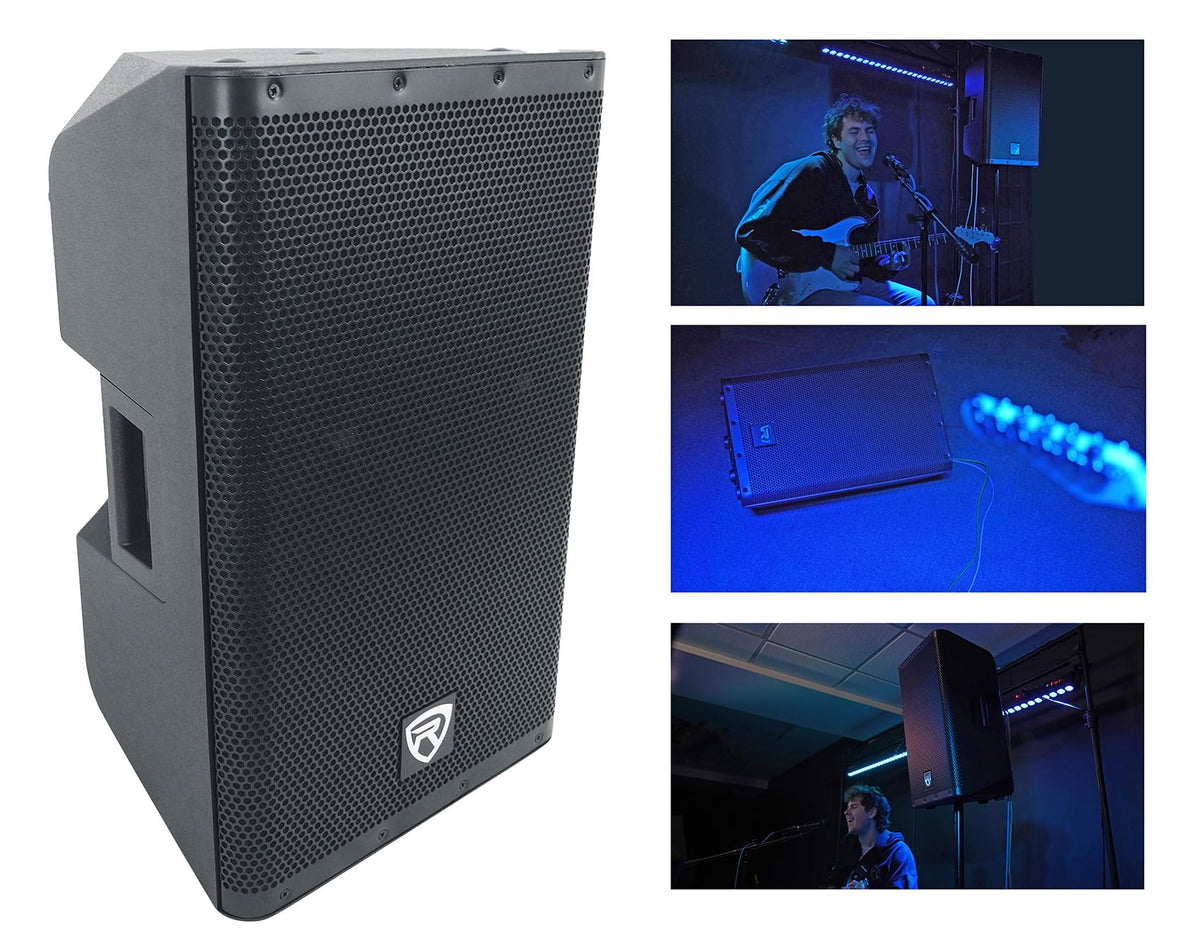 12" Powered DJ PA Speaker with Stand Q4411