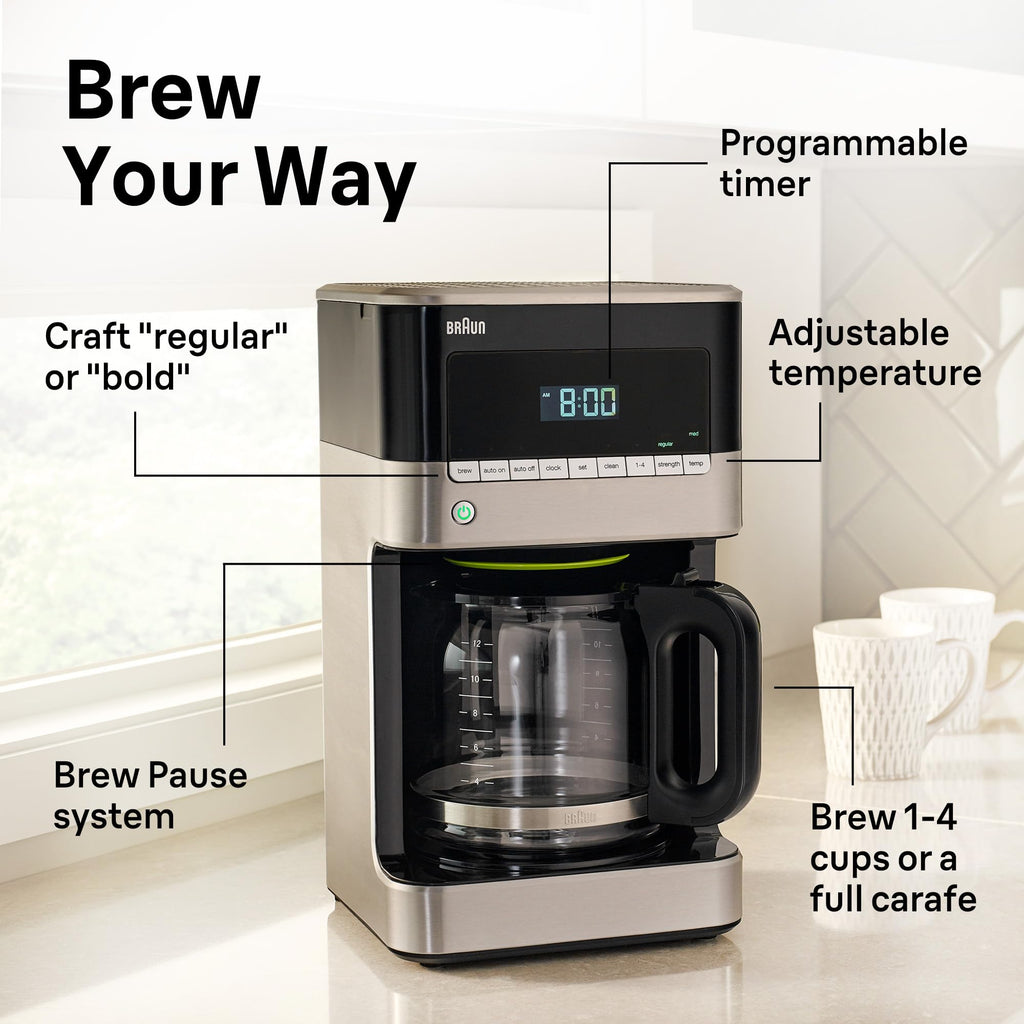 12-Cup Drip Coffee Maker with 24 Hour Timer I448