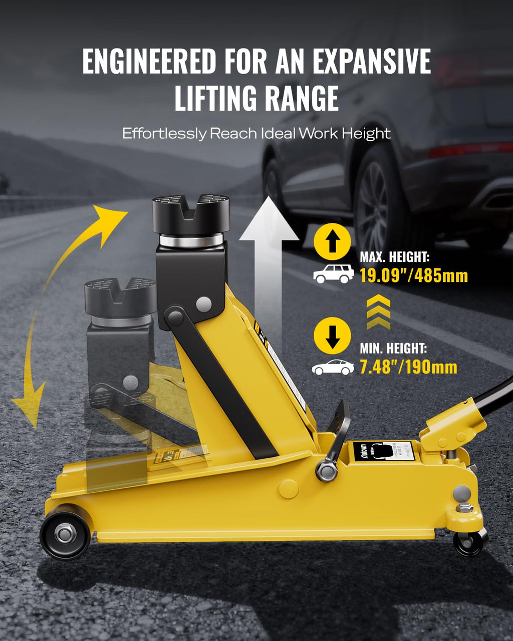Heavy Duty 3 Ton Hydraulic Floor Jack I63357