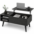 Lift Top Coffee Table with Hidden Storage, Black R4950