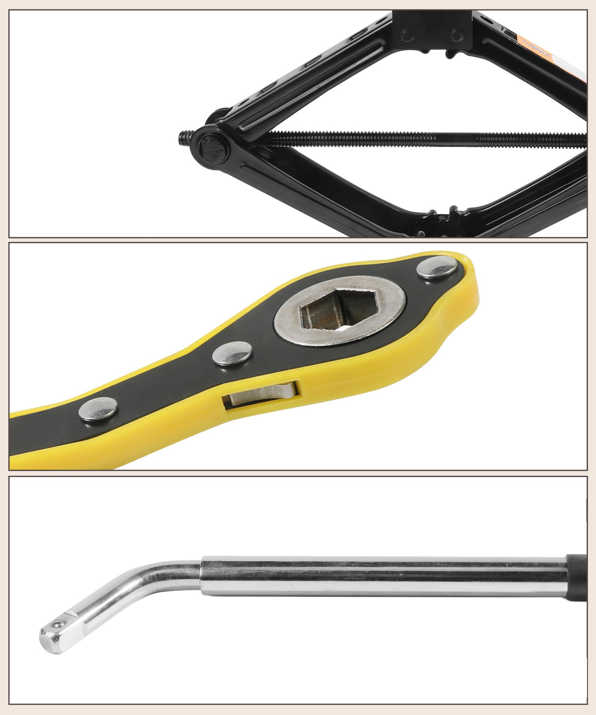 2 Ton Scissor Jack Lift with Lug Wrench R16513