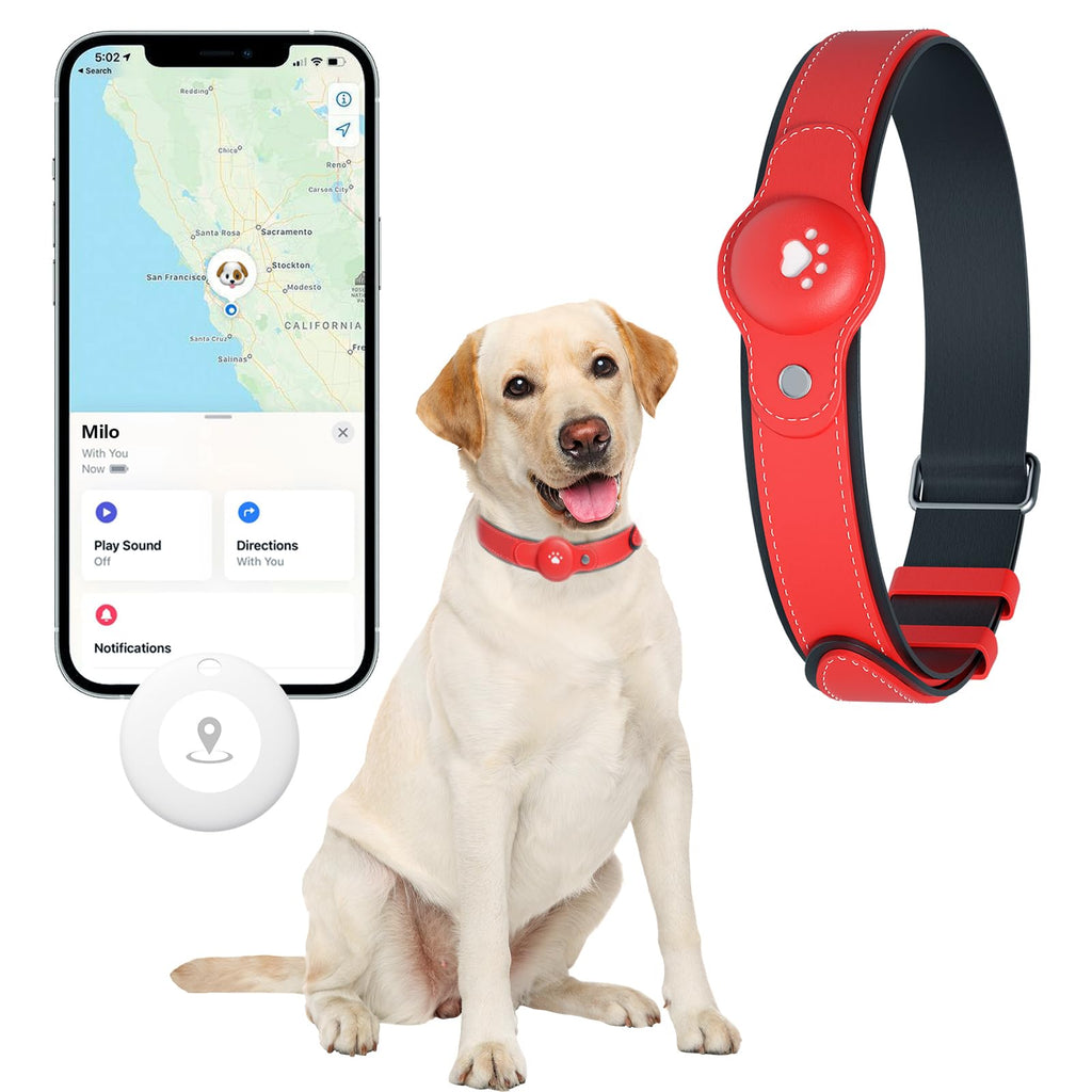 GPS Tracker for Dogs, Pet Location Tracker with Collar X873