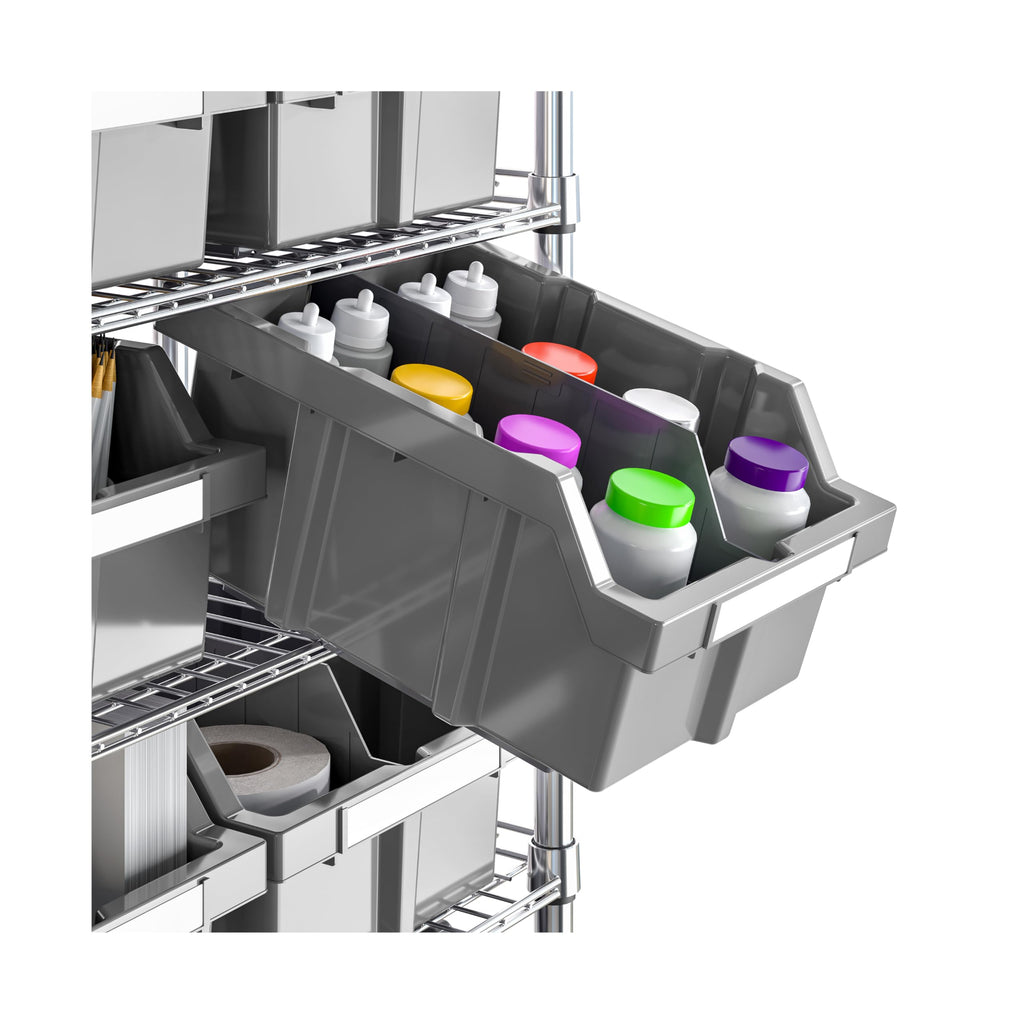 7-Tier 16-Bin Steel Wire Shelving Rack A62967