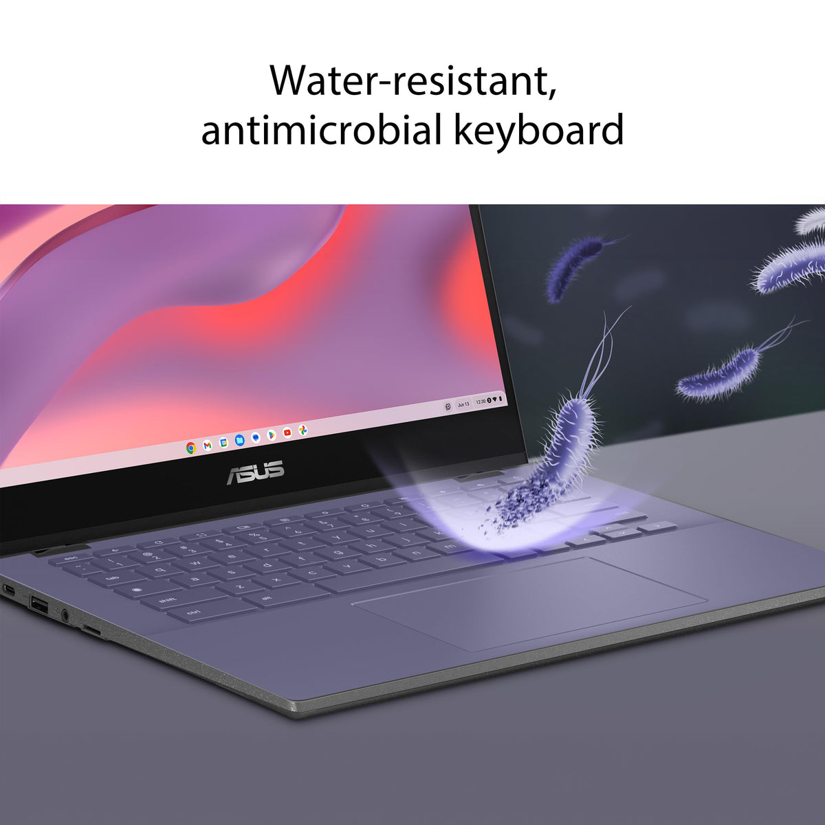 14" HD Anti-Glare Chromebook, MediaTek Kompanio 520, 4GB RAM, 64GB eMMC, Gray H188
