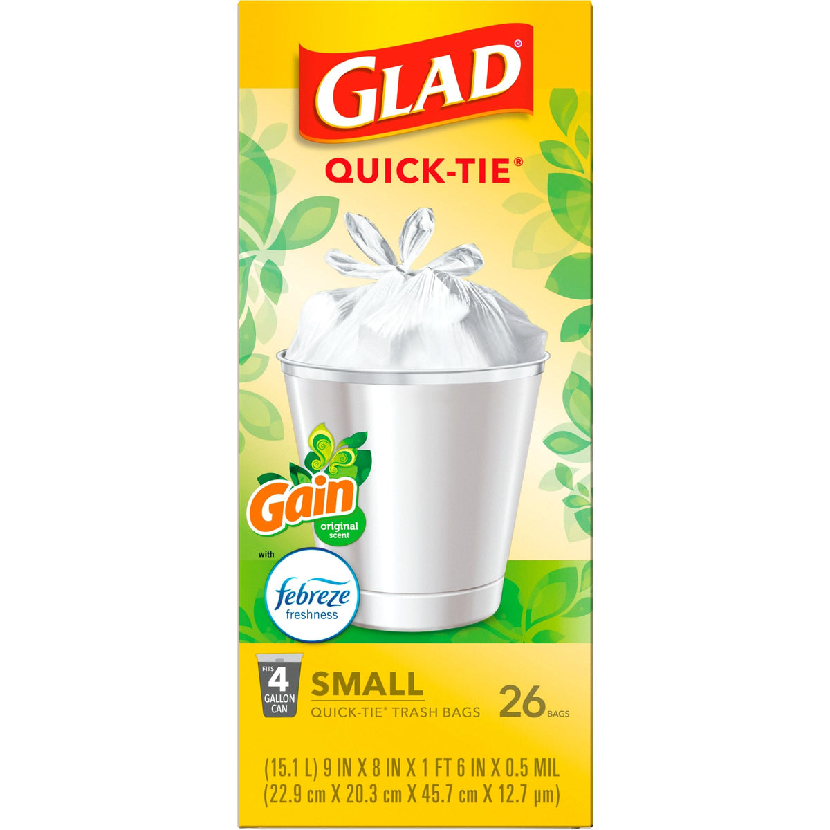 4 Gal 26 Count Trash Bags Pack of 6 G1720