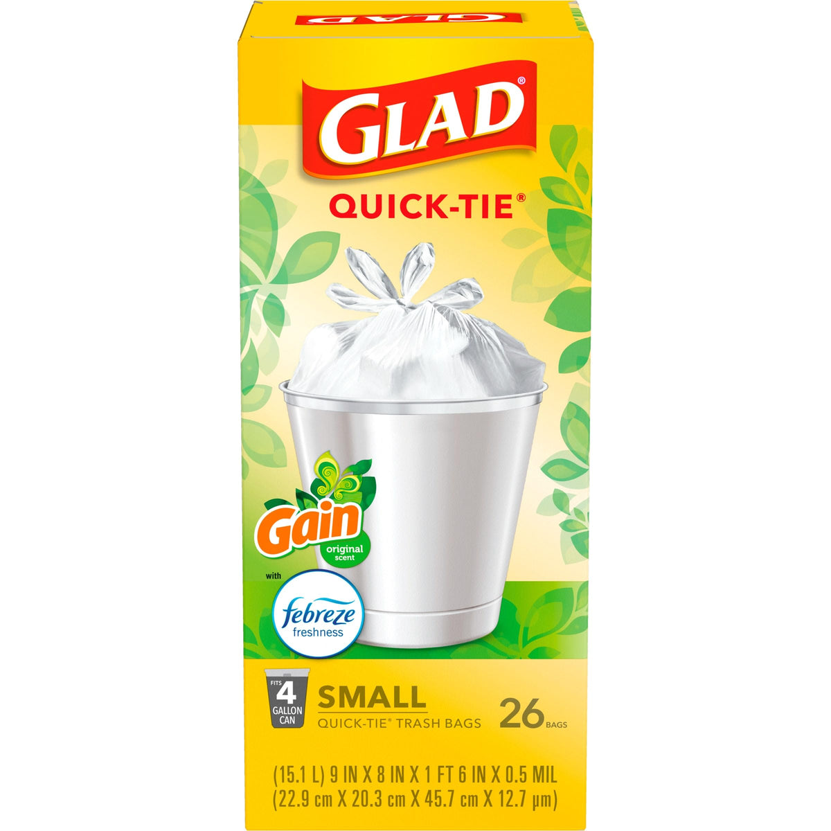 4 Gal 26 Count Trash Bags Pack of 6 G1720