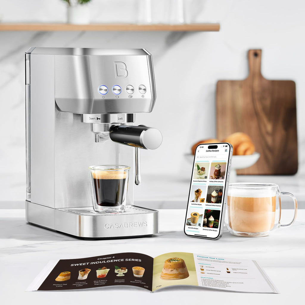 Stainless Steel Espresso Machine with Steam Wand I703008