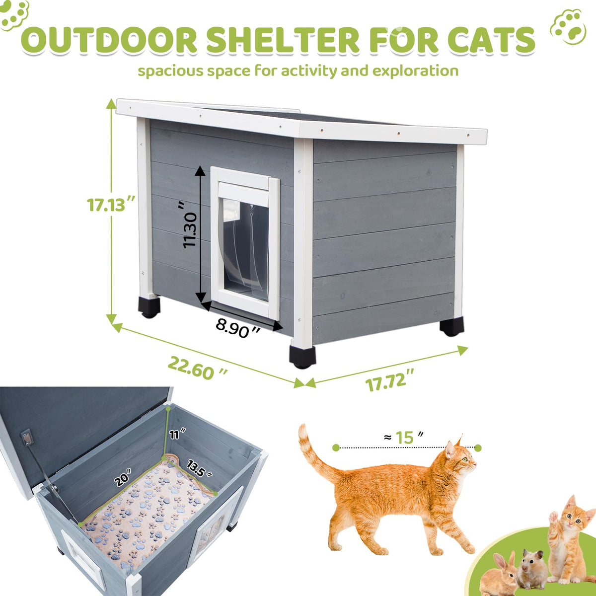 Wooden Pet House with Window C522