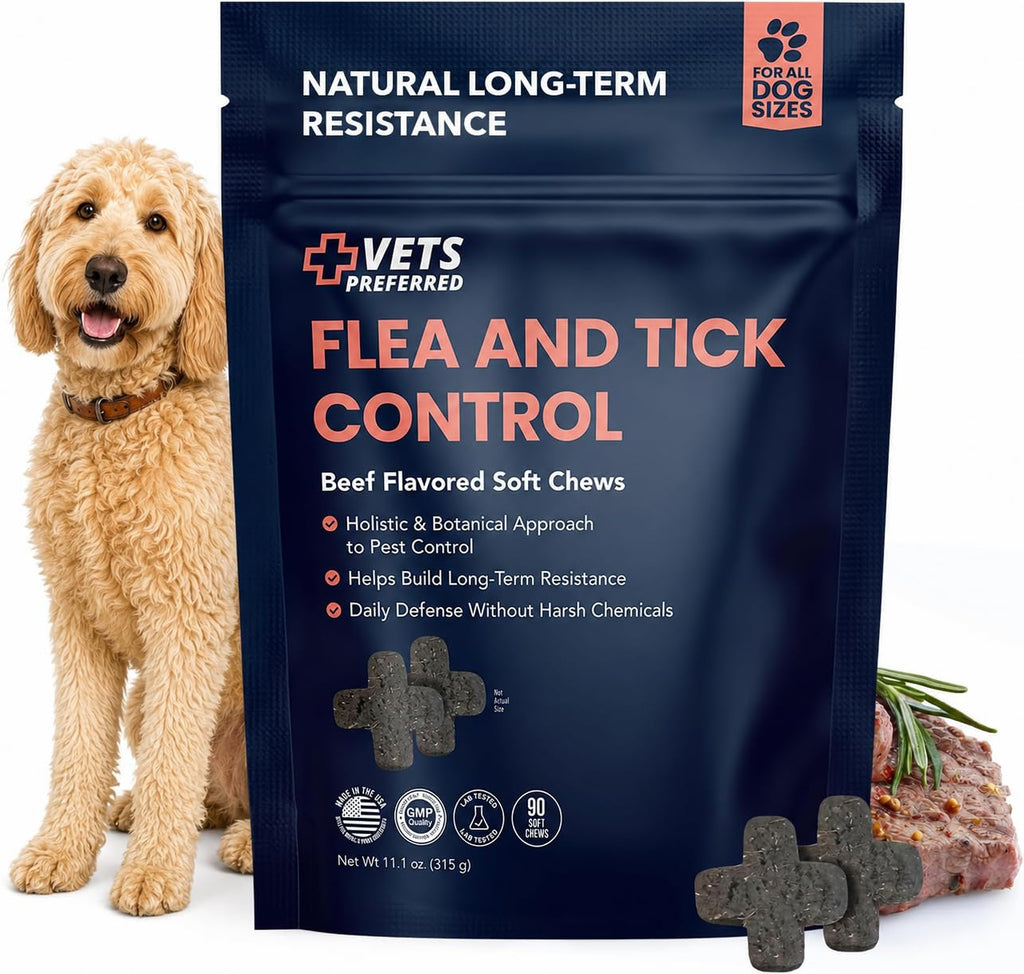 Chewable Flea and Tick Prevention for Dogs 90 Ct Z2587