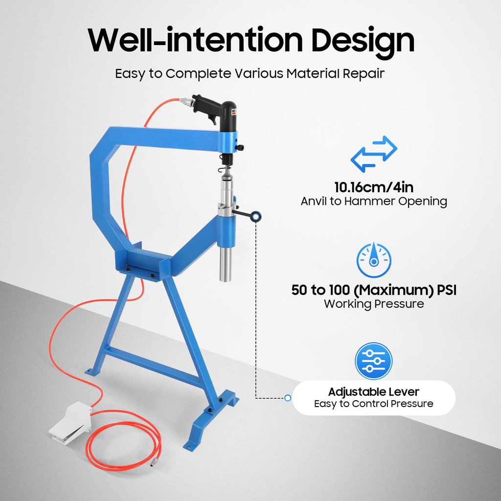 Pneumatic Planishing Hammer with Stand & Foot Pedal A661