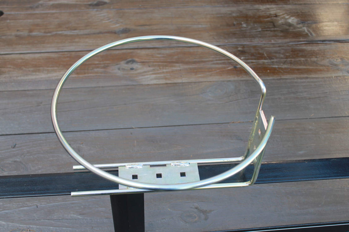 5 Gallon Round Gas Can Holder with Locking Trailer Rack Mount Bracket Kit V26619