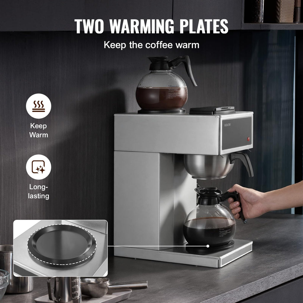 Commercial Drip Coffee Maker 12 Cups V6446