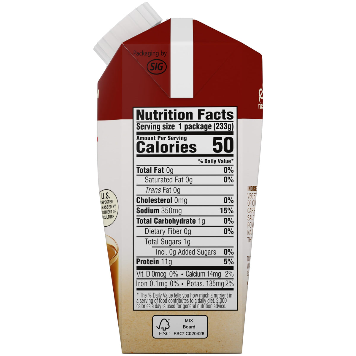 Beef Bone Broth 8.25 oz Carton Pack of 12 K750