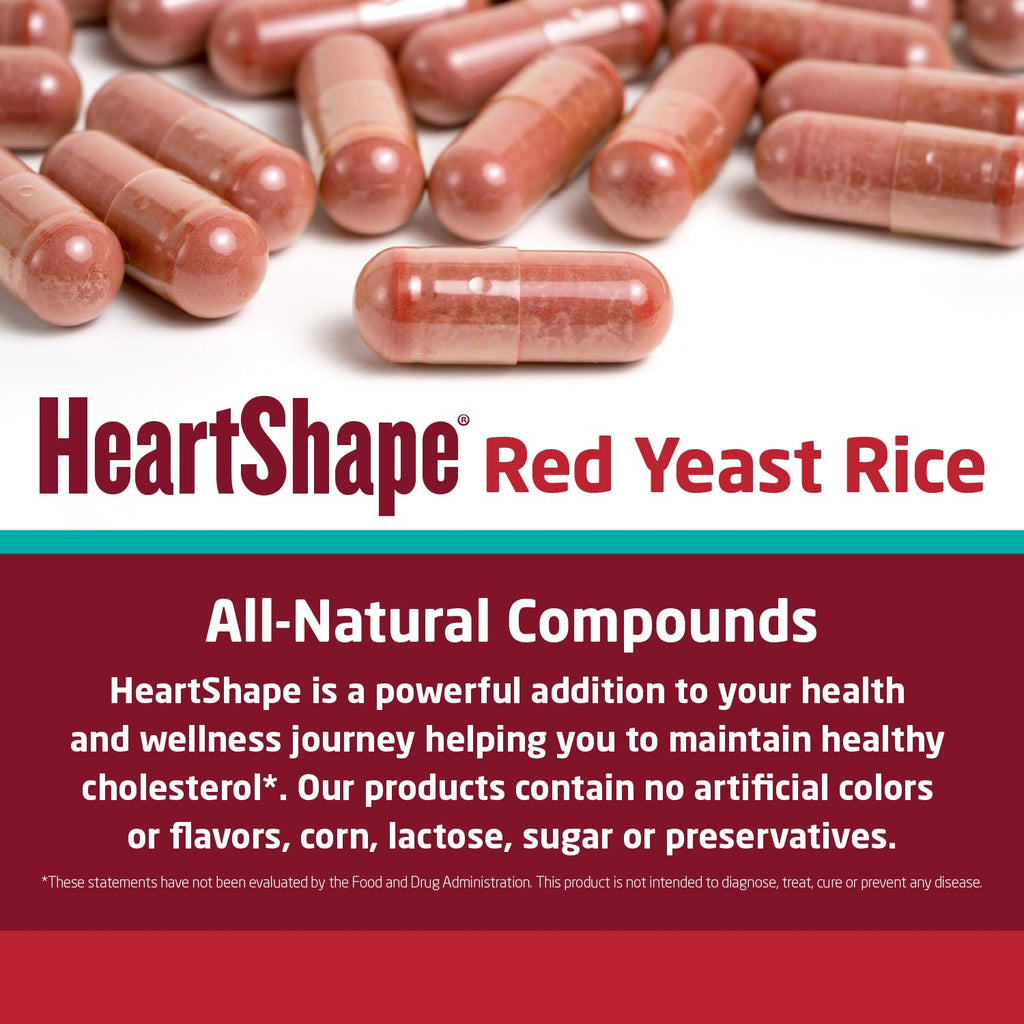 Red Yeast Rice Supplement 1,200 mg Organic Non-GMO 120 Capsules P5432