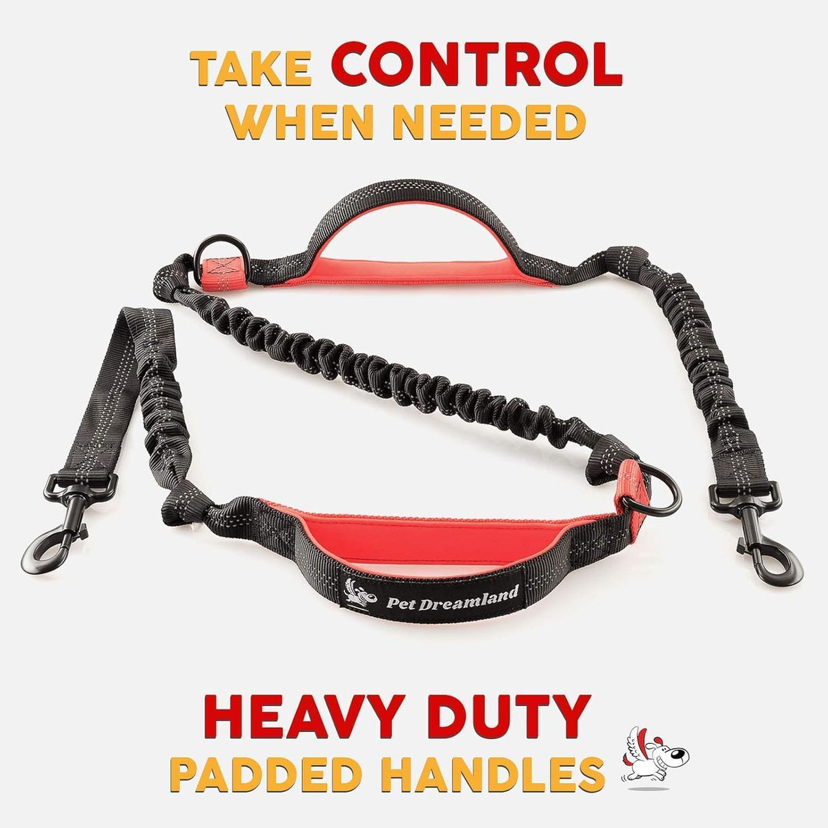 Hands Free Dog Leash with Poop Bag Dispenser C44470