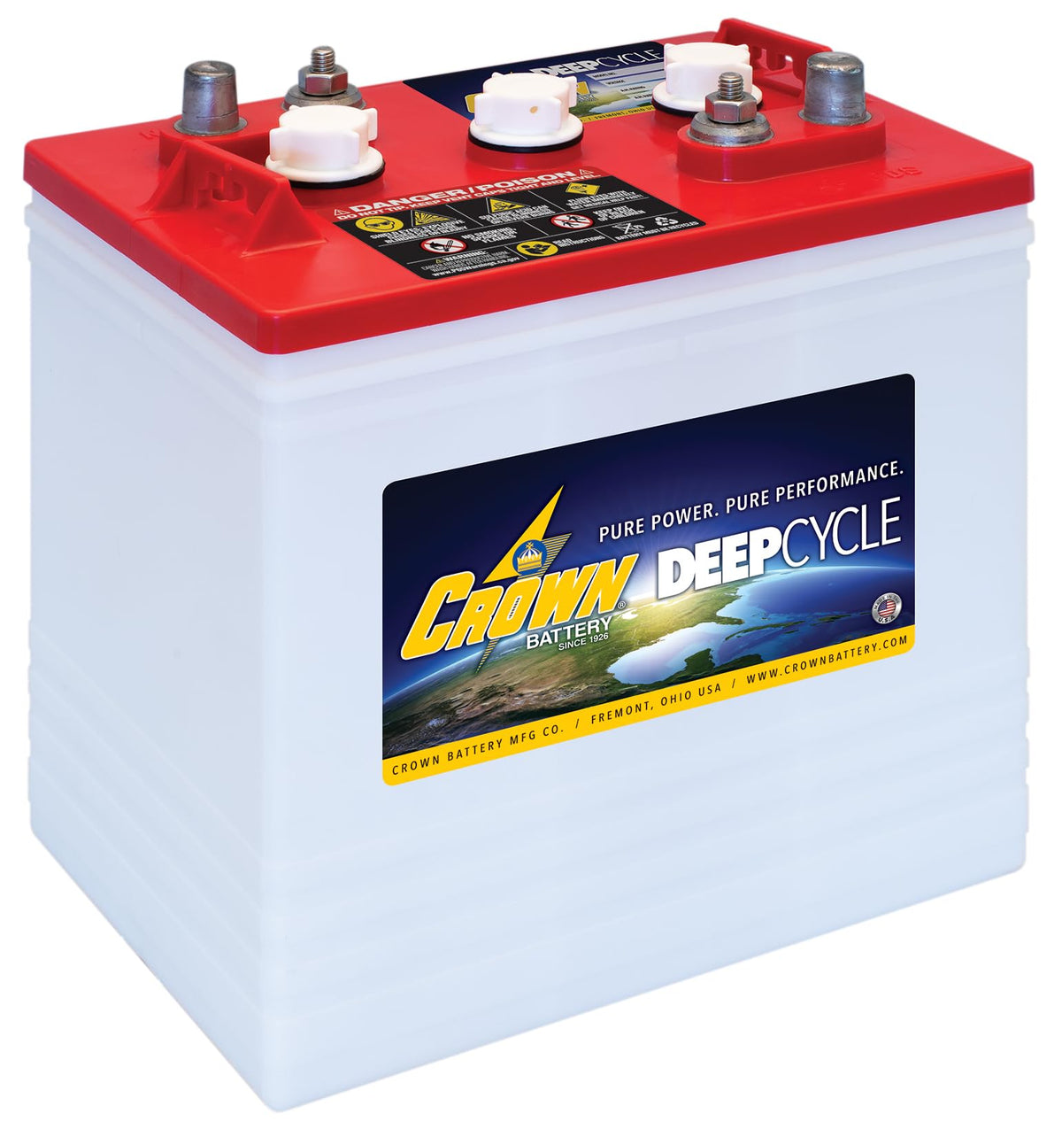 6V 235Ah Flooded Lead Acid Deep Cycle Battery Pack of 4 Y664286