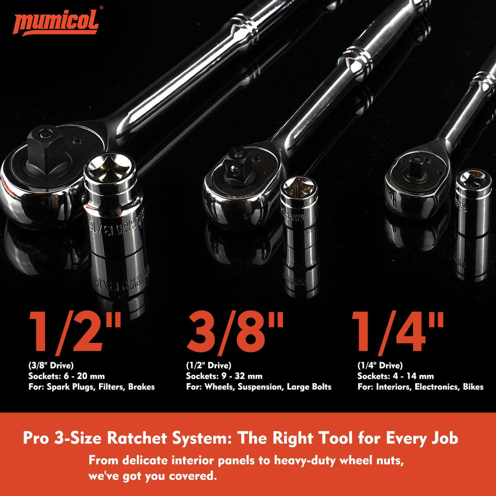 320-Pcs Mechanic Tool Set with 72-Tooth Ratchet Z721