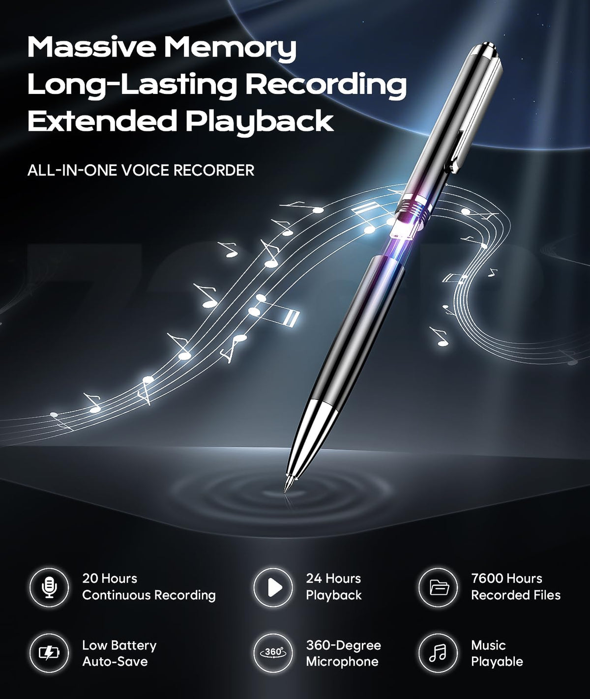 Voice Recorder with USB Type-C Playback O21688