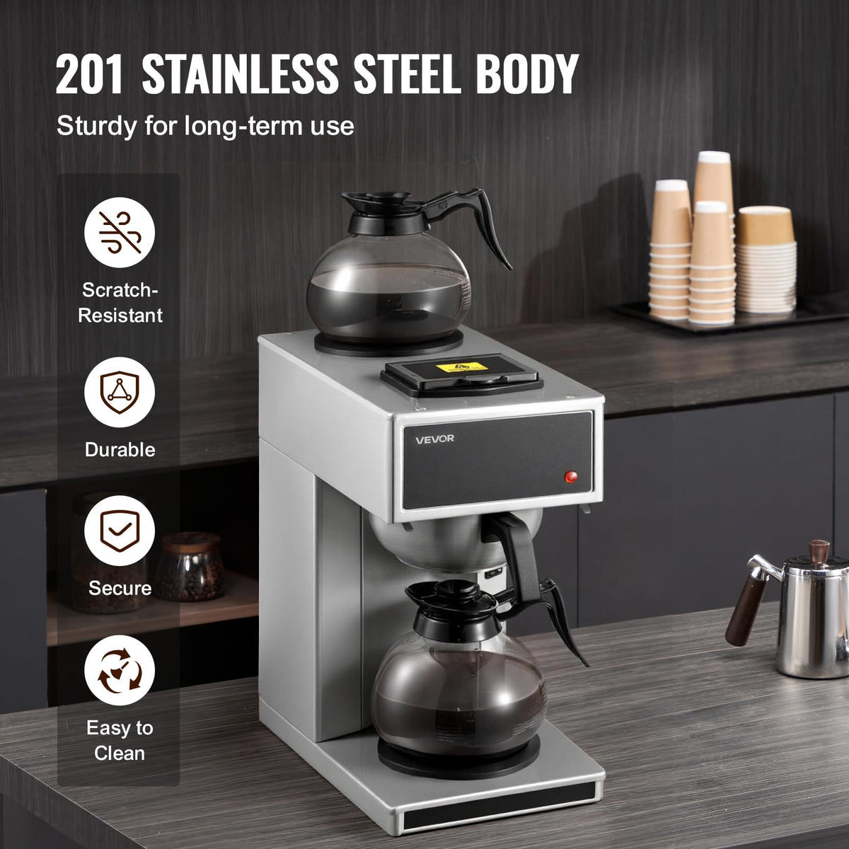 Commercial Drip Coffee Maker 12 Cups V6446