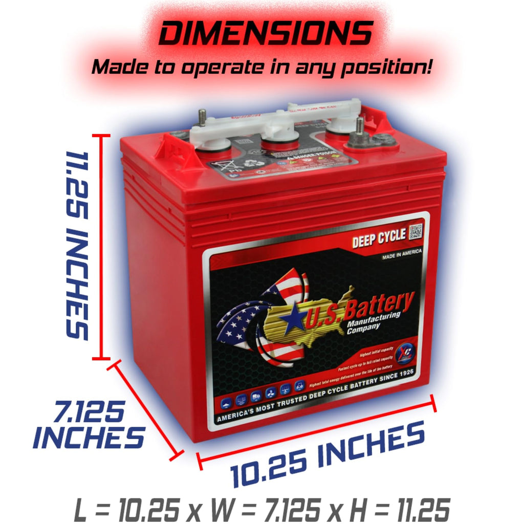 6V Deep Cycle Batteries 4 Pack W68697