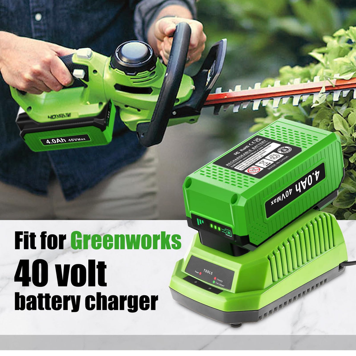 40V 4.0Ah Replacement Battery Y19879
