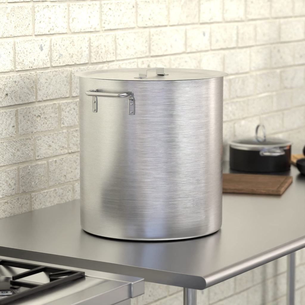 60 Qt. Aluminum Stock Pot with Lid D6386