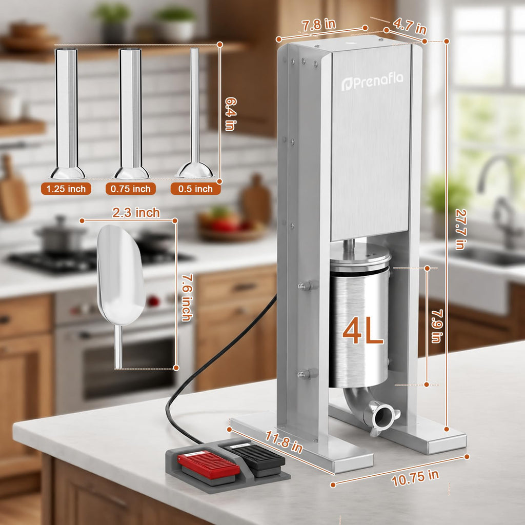 8 LB Vertical Electric Sausage Stuffer S822