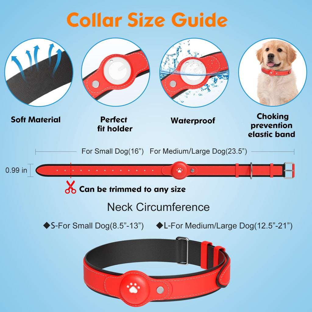GPS Tracker for Dogs, Pet Location Tracker with Collar X873