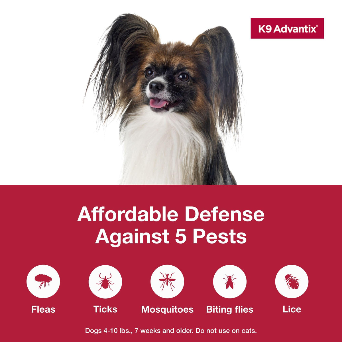 Flea Tick Mosquito Prevention for Dogs 4-10 lbs O808649