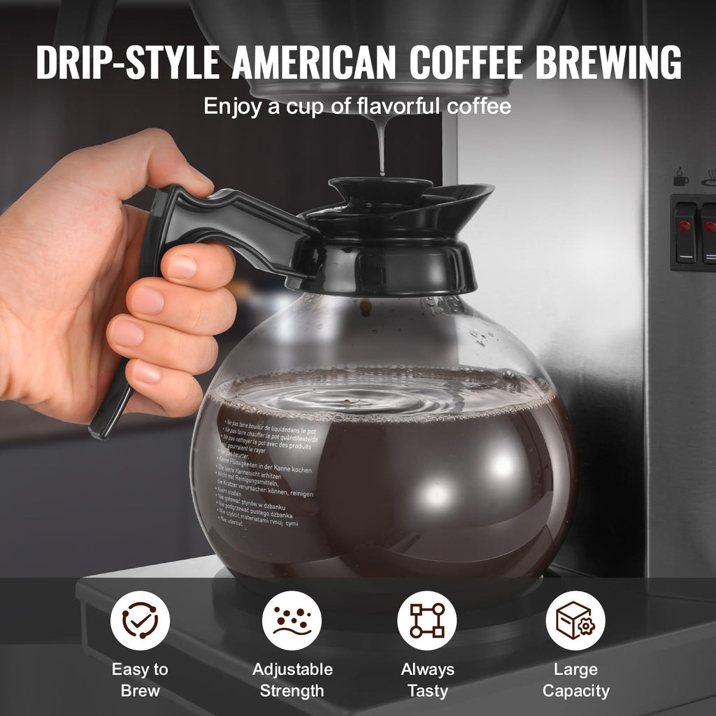 Commercial Drip Coffee Maker 12 Cups V6446