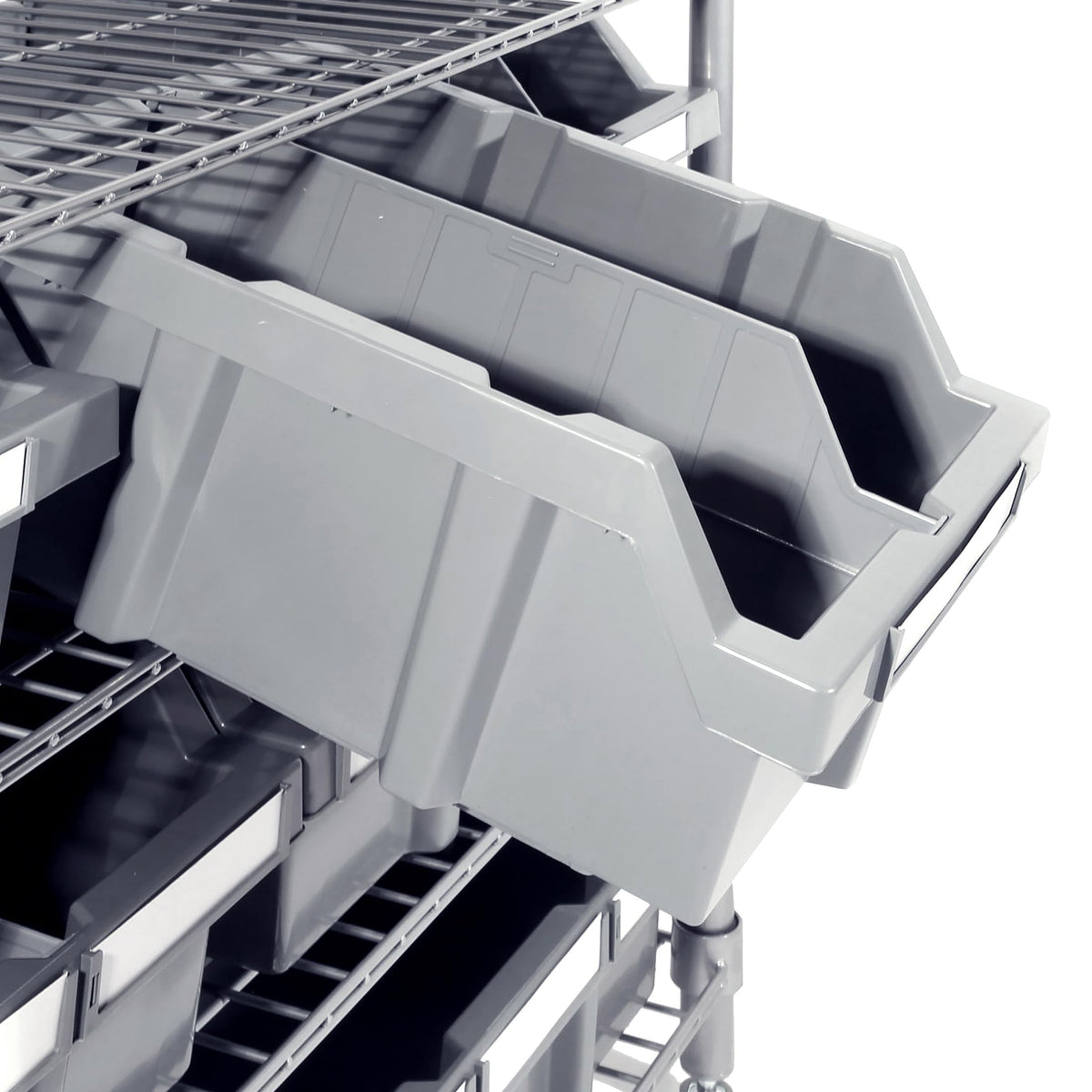7-Tier 16-Bin Steel Wire Shelving Rack A62967