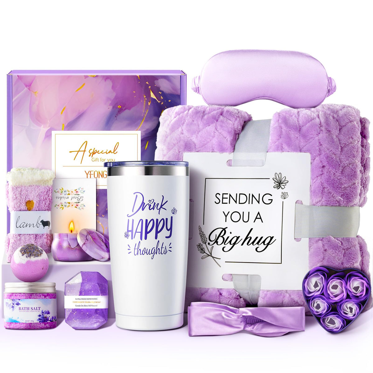 Flannel Blanket Spa Care Package F45866