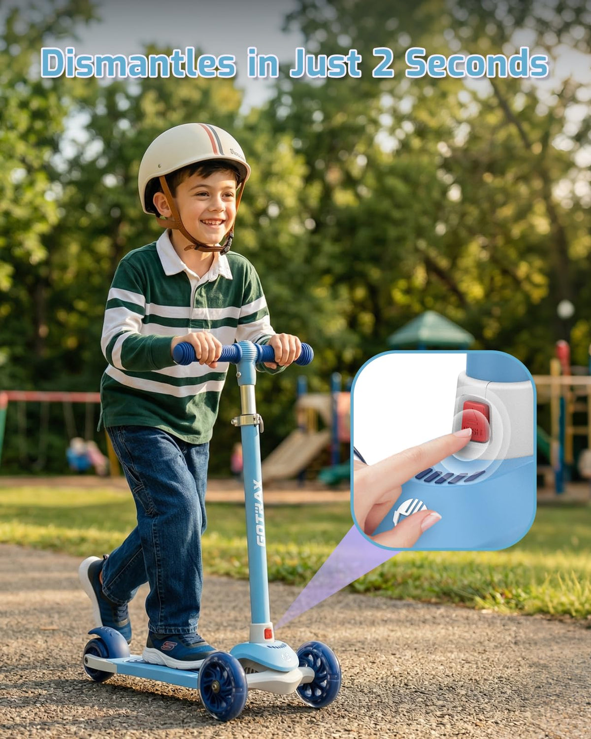 Kids 3 Wheels Kick Scooter L206669