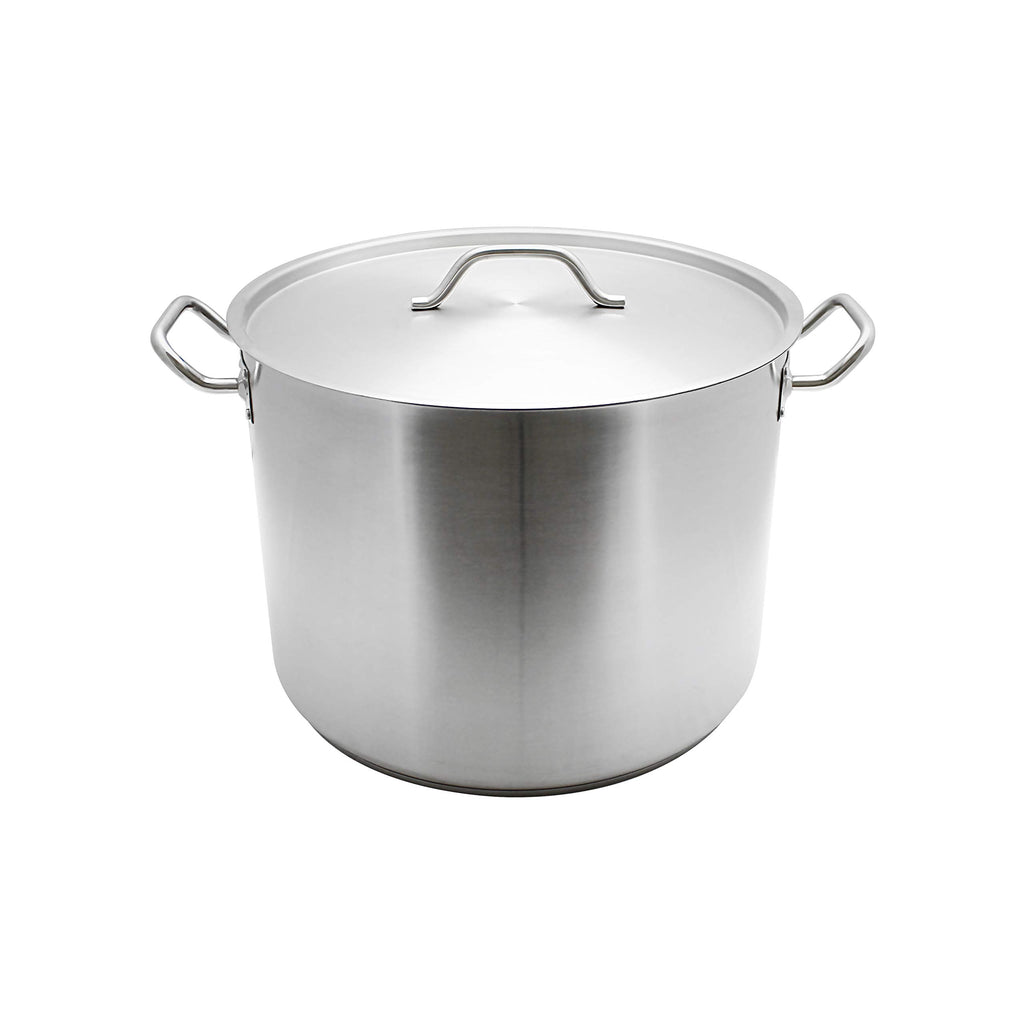 40 quart 18/8 Steel stock pot with lid I283253