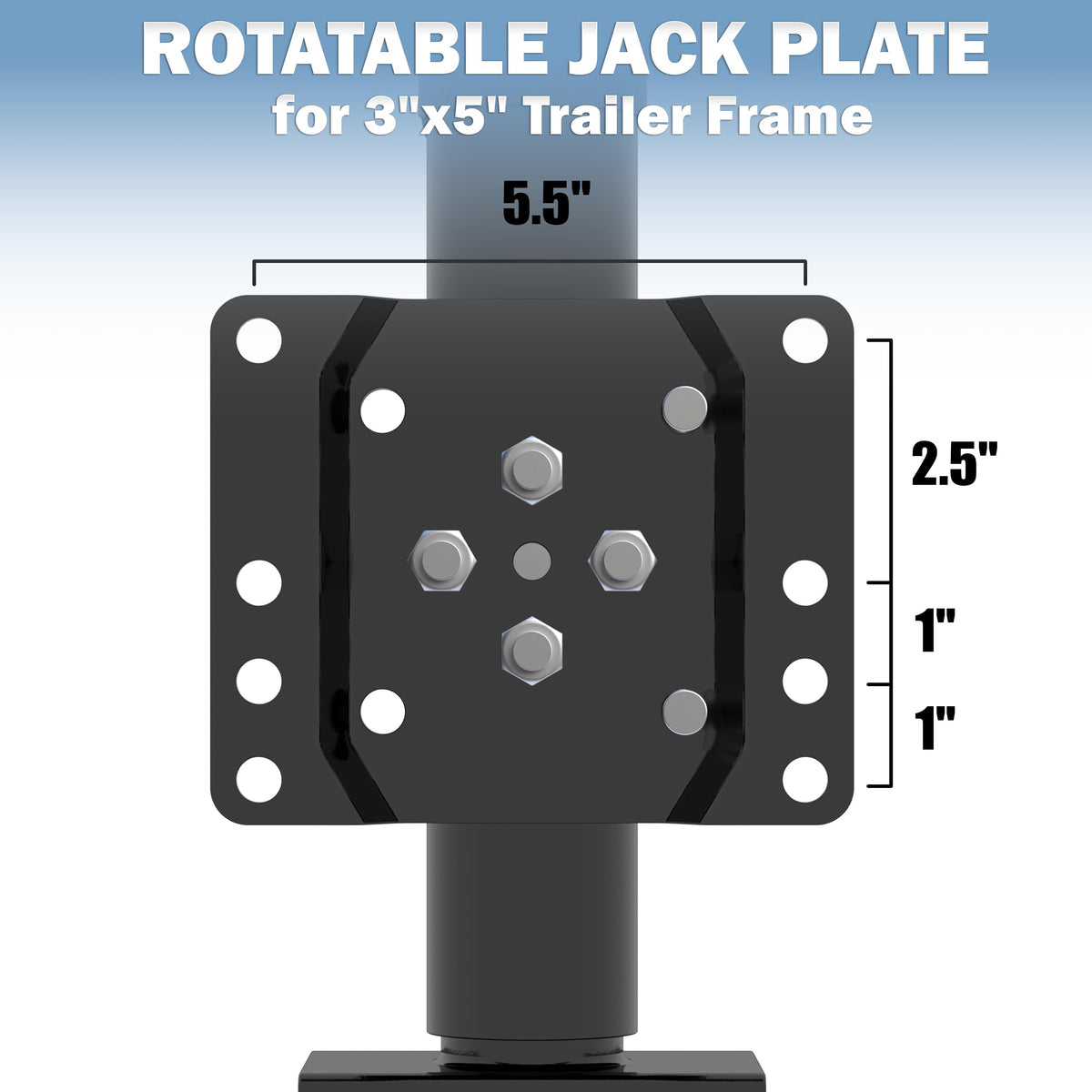 2000 lbs 10" Lift Boat Trailer Jack A2346