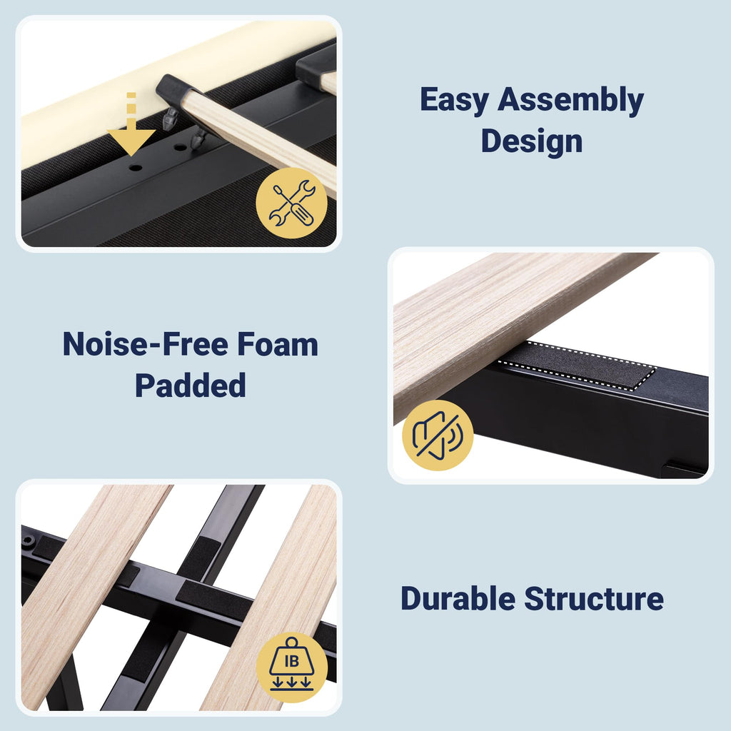 Queen Size Velvet Lift Up Storage Bed Frame I929