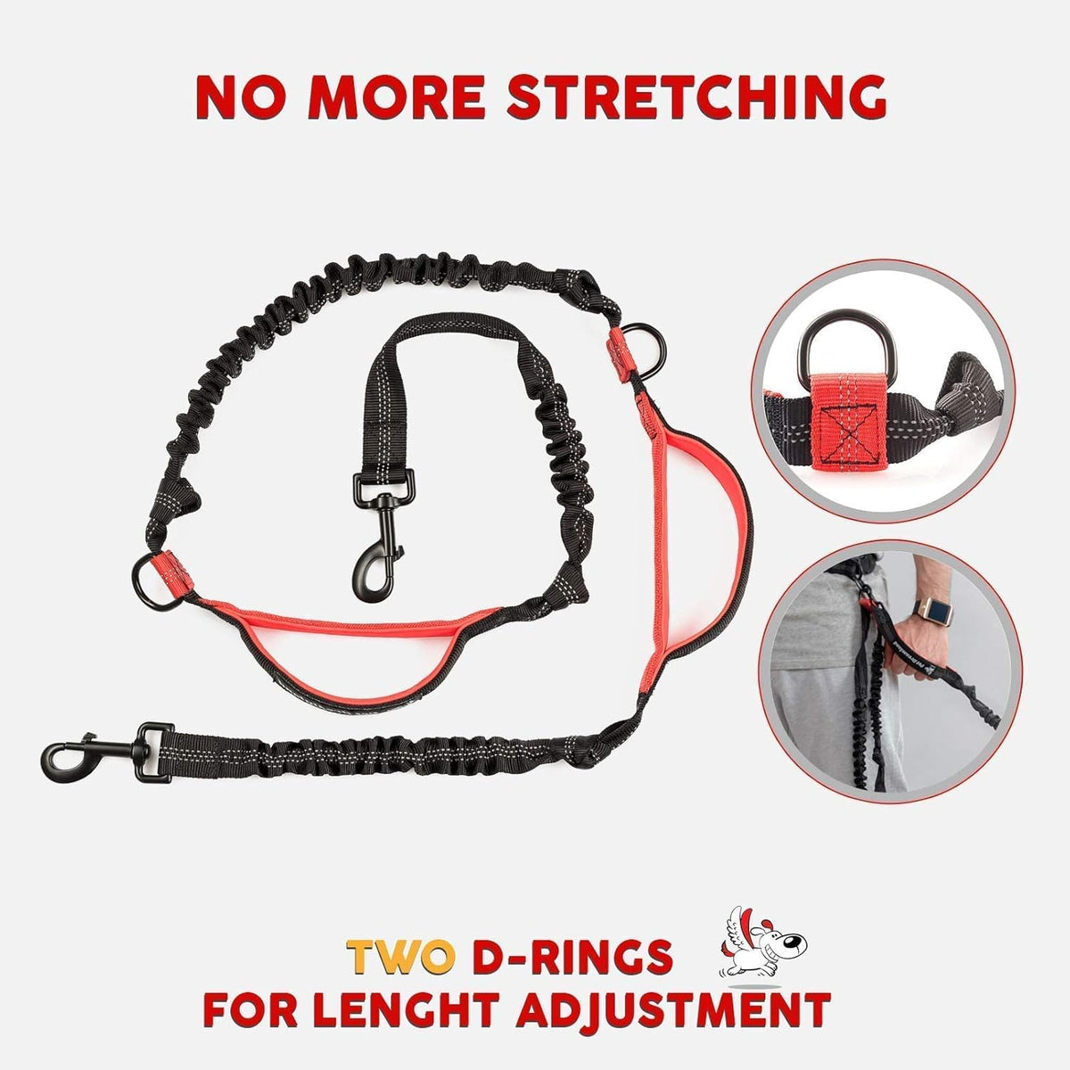 Hands Free Dog Leash with Poop Bag Dispenser C44470