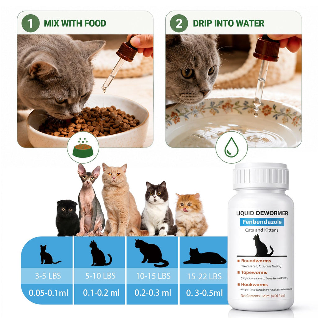 Liquid Dewormer for Cats & Kittens 4.06 oz W8497