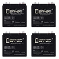 6V 210AH Dual Terminal SLA Replacement Battery 4 Pack O607222