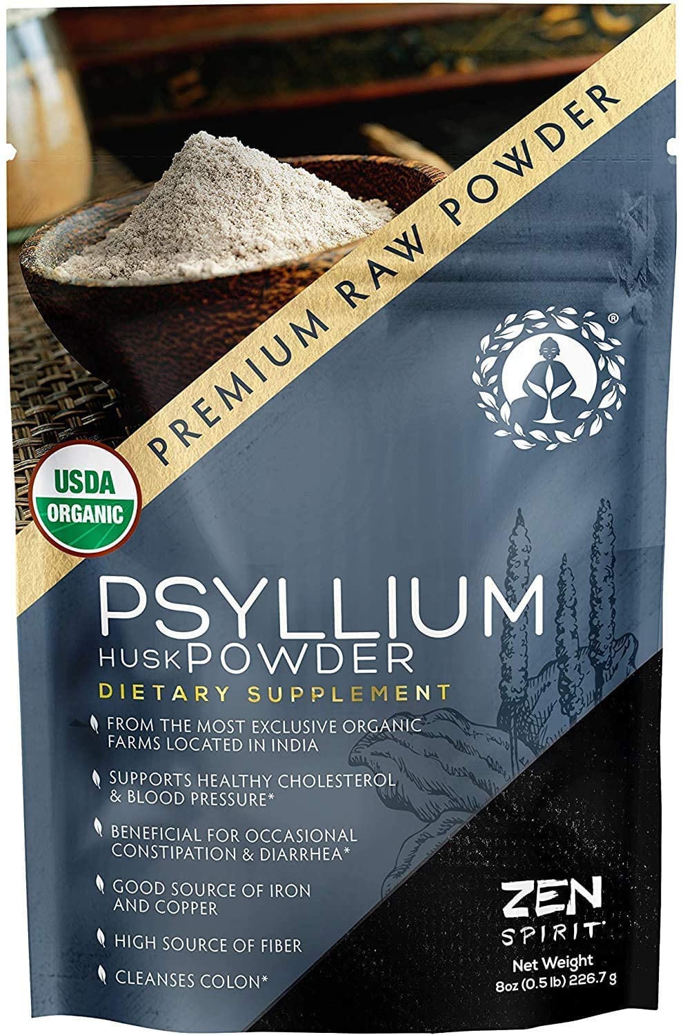 Organic Psyllium Husk Powder 8oz X284