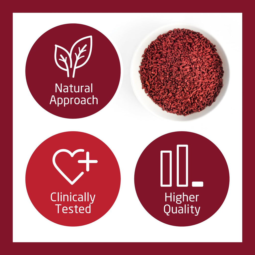 Red Yeast Rice Supplement 1,200 mg Organic Non-GMO 120 Capsules P5432