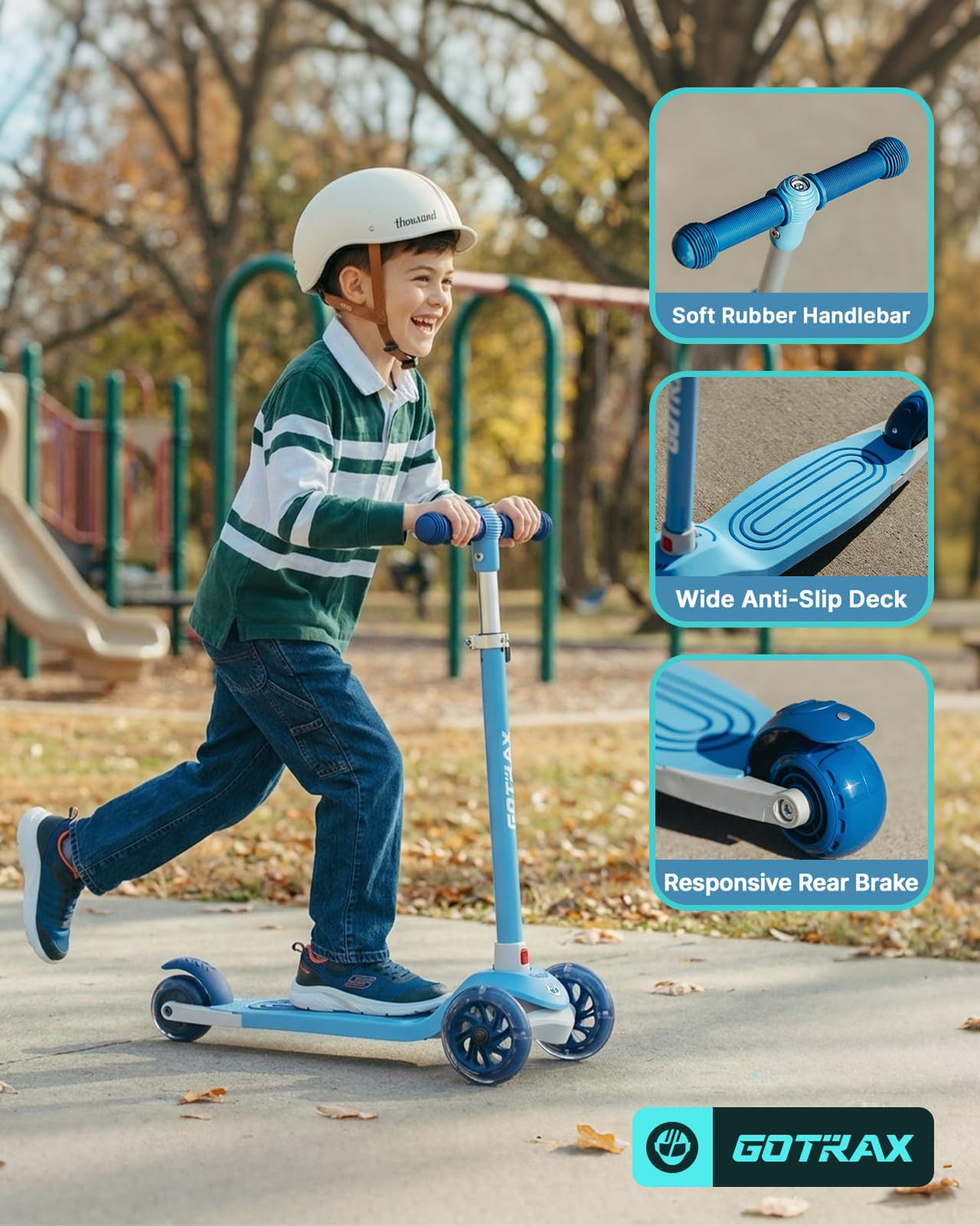 Kids 3 Wheels Kick Scooter L206669