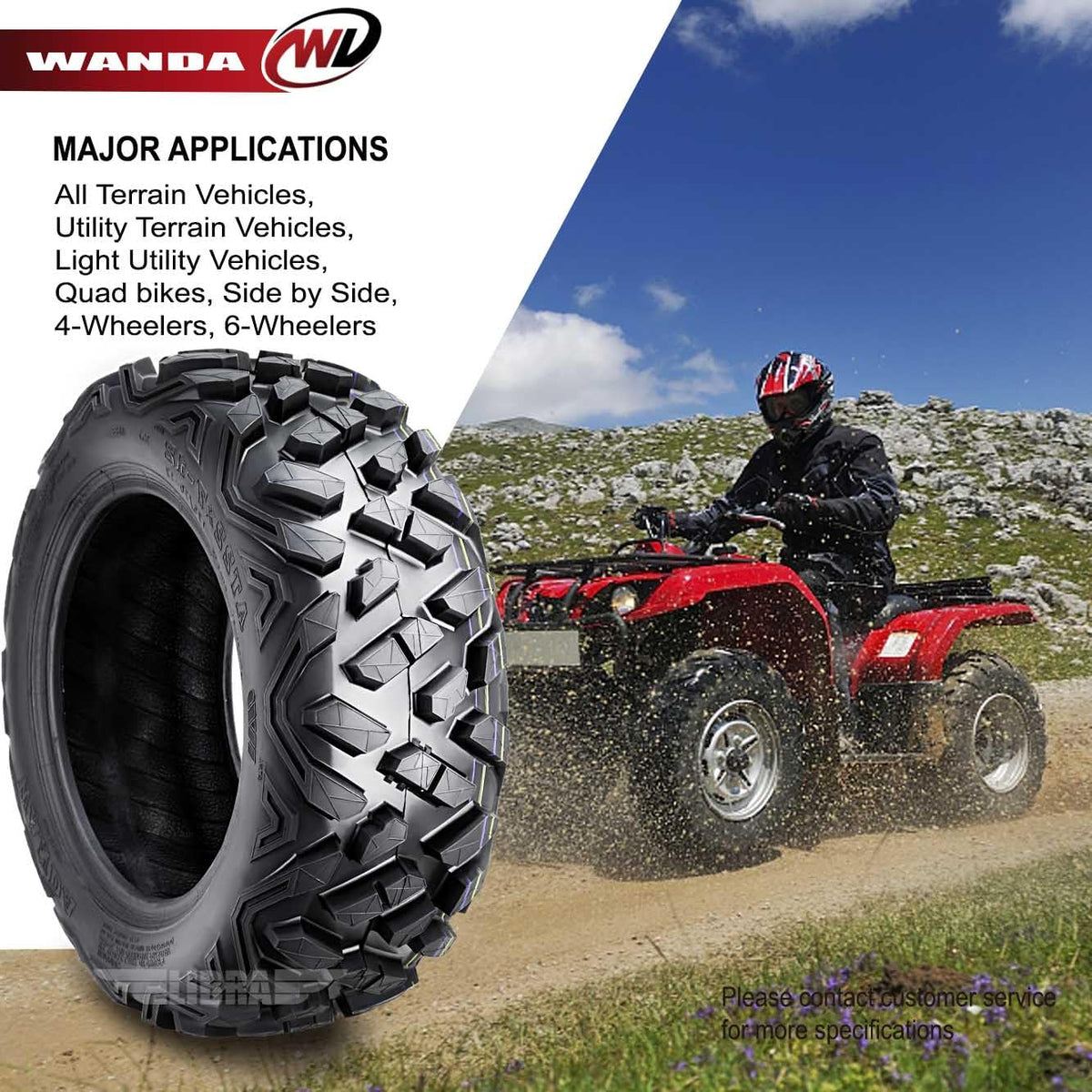 2 ATV Tires 19x7-8 L2110