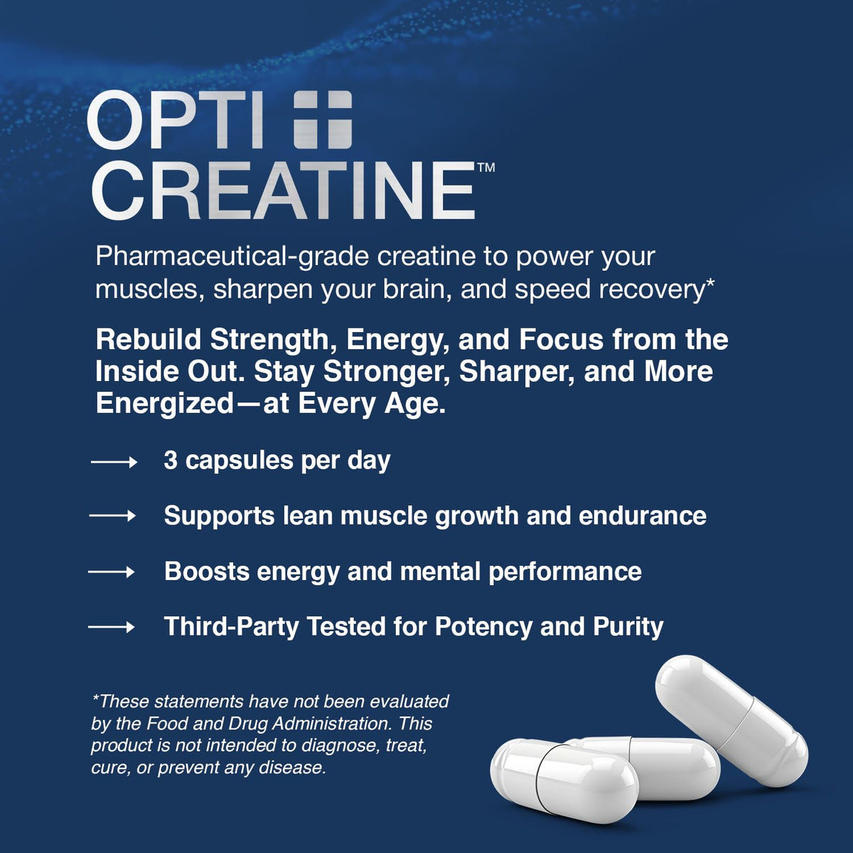 Creatine Monohydrate Capsules 2.5g 180 Count C198146