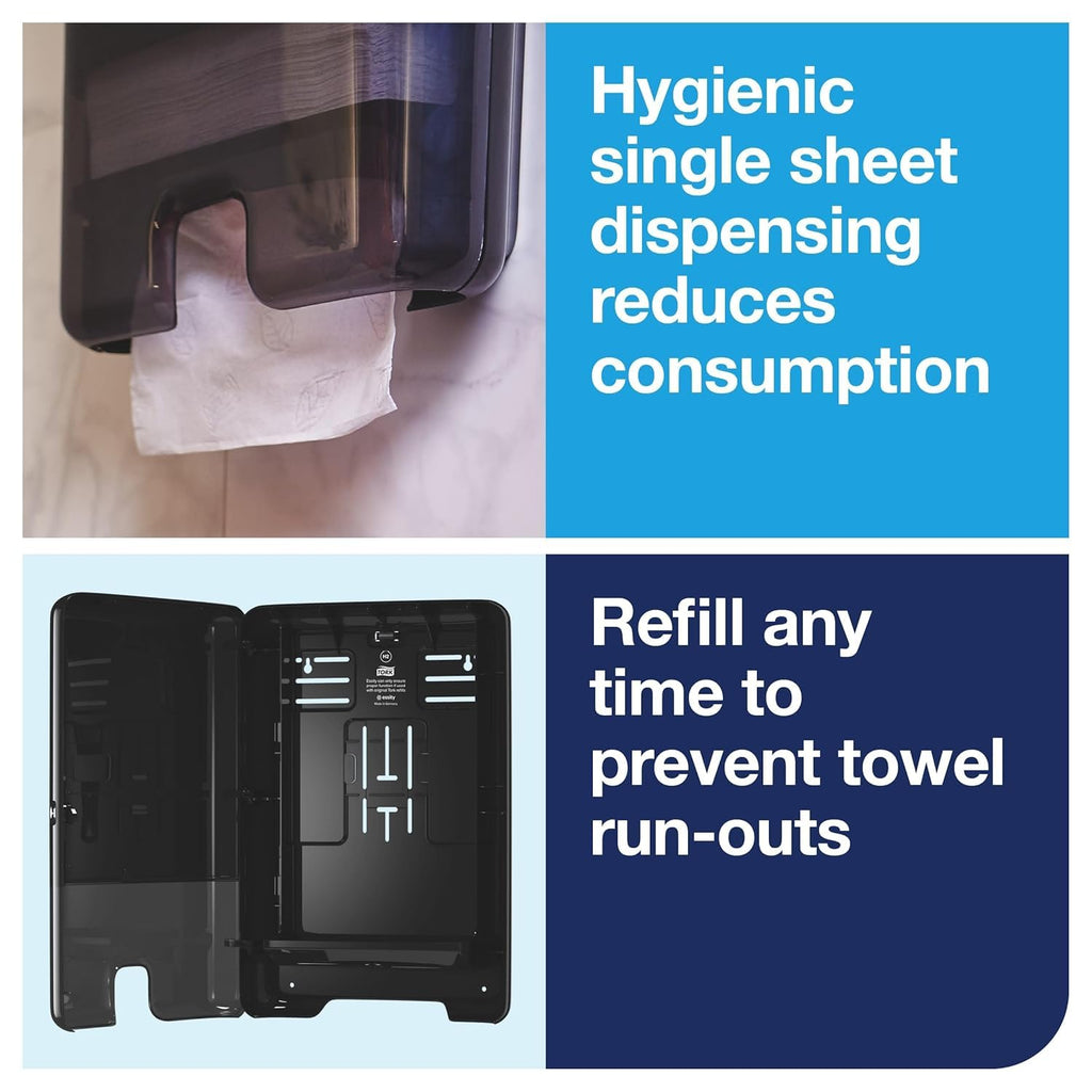 Black Multifold Hand Towel Dispenser with Multifold Hand Towel X59308