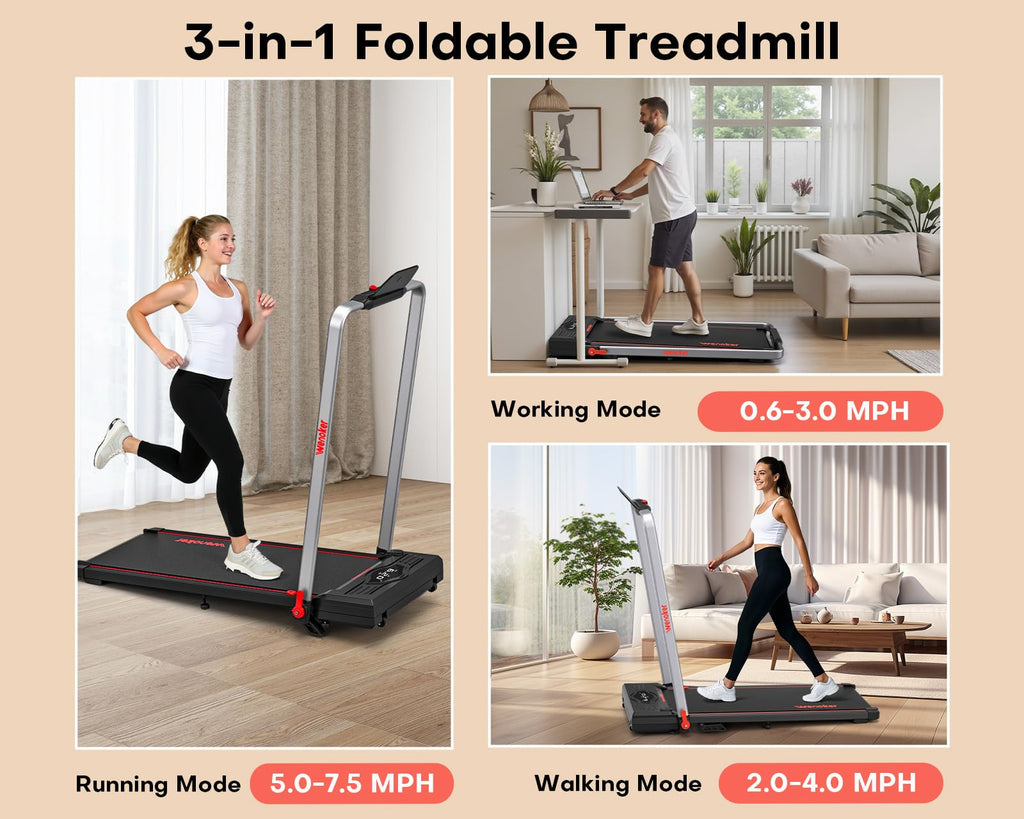 Walking Pad Treadmill with Safety Handle B4421