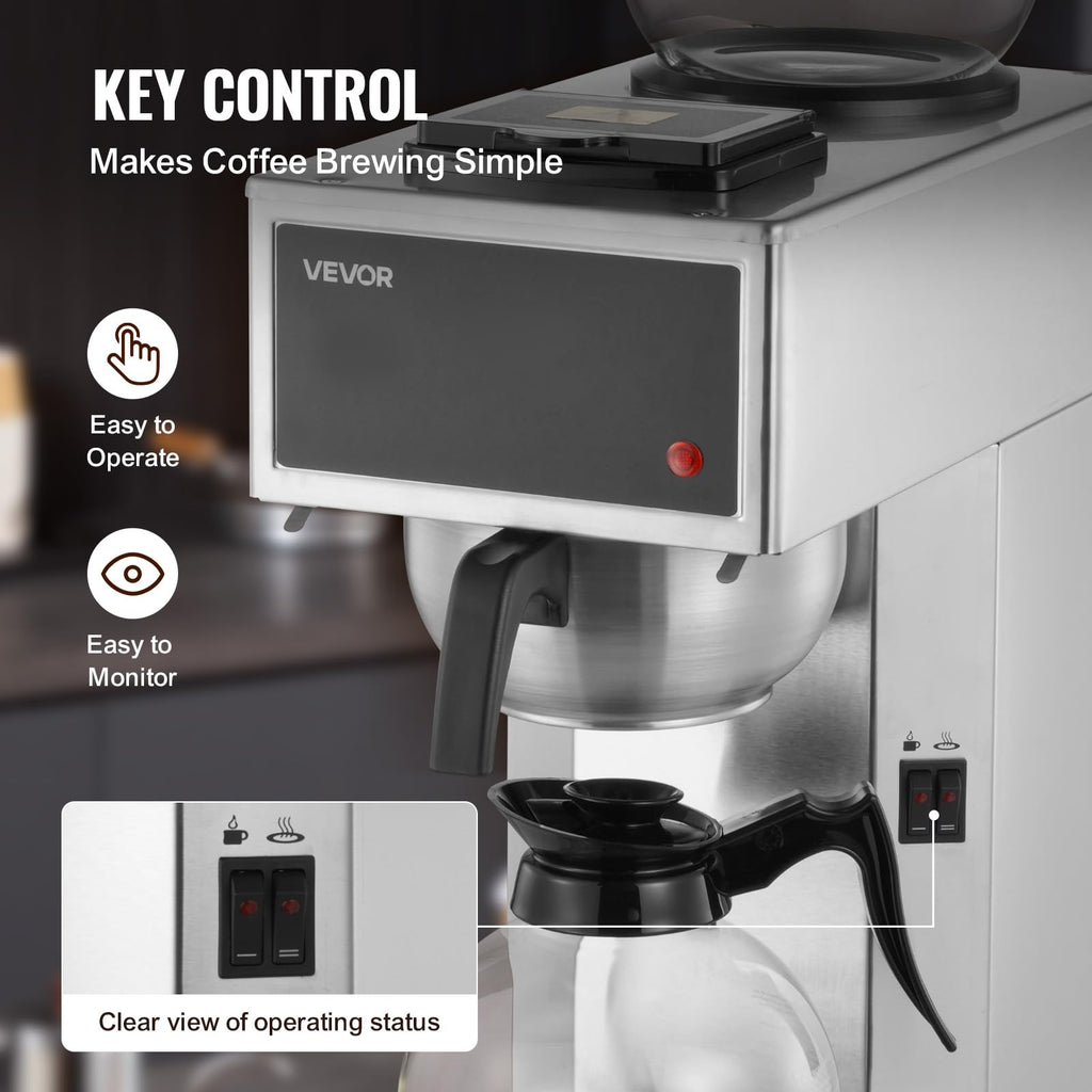 Commercial Drip Coffee Maker 12 Cups V6446