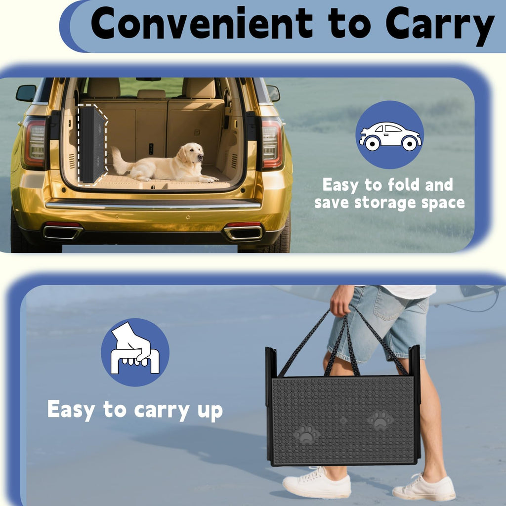 5-Step Foldable Non-Slip Plastic Dog Steps D4259